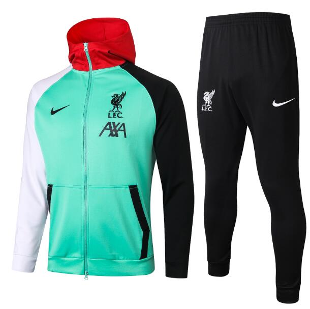 Liverpool Green Hoodie Jacket Kits with Pants 2020/21